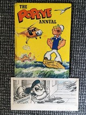 Original Popeye Artwork From 1960 Annual George Cattermole Artist