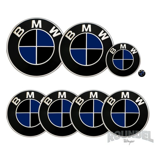 For bmw badges matte black - matte,