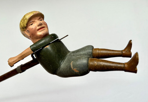 Antique mechanical golfer - mechanical,