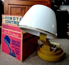 vintage SALON HAIR DRYER w/Remote Curlers Box portable Grant Maid Supreme beauty