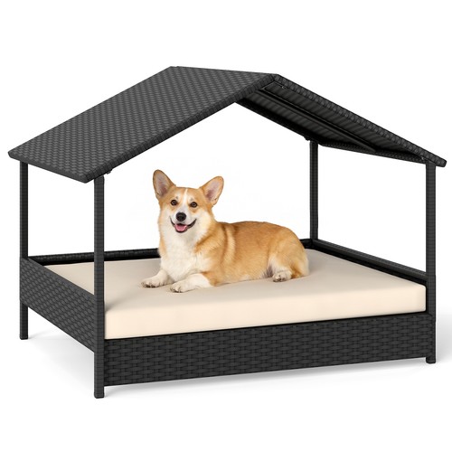 Wicker dog house outdoor - wicker,