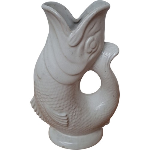 Vintage ceramic fish gurgle - ceramic,