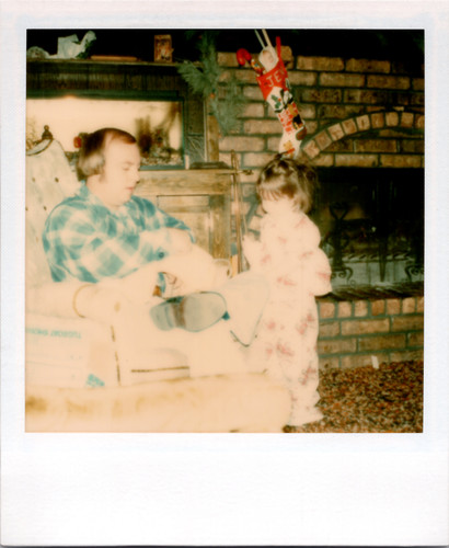 Man child christmas 1970s - child,