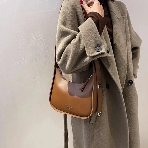 Vegan leather handbag - leather, for
