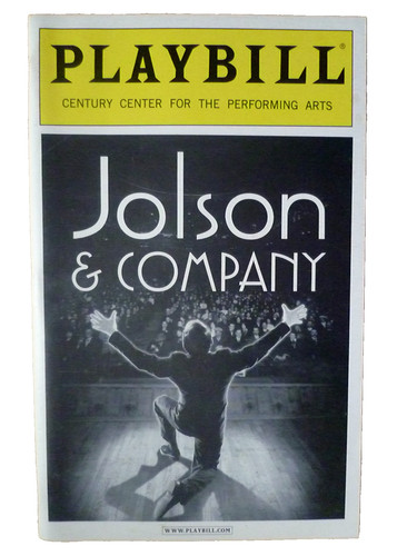 2002 playbill jolson company - &,