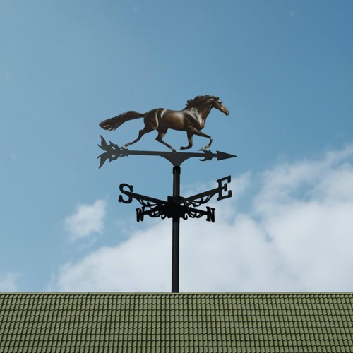 Horse metal weathervane iron - metal,