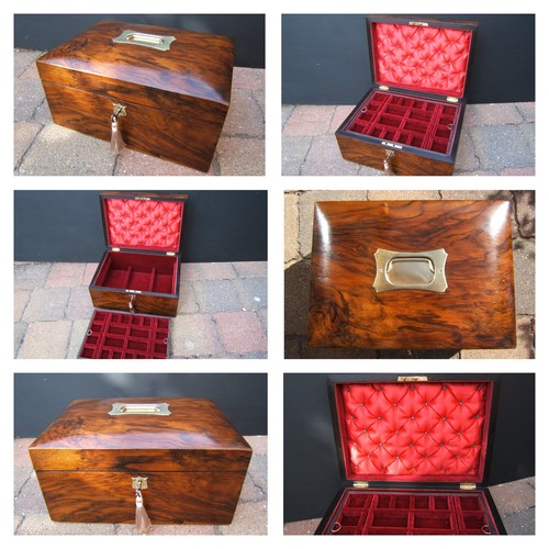 19c antique jewellery box - 19c,