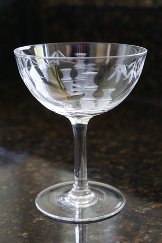 Fine cut etched crystal - cut, &