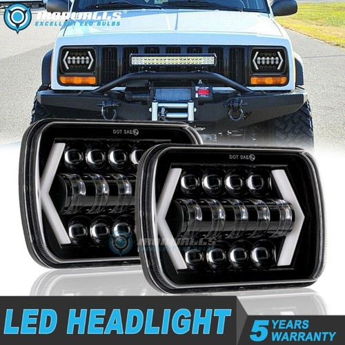 2pcs 7x6 inch led headlight - 7x6",