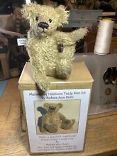 Teddy Bear Sewing KIT. Complete. Traditional, Jointed, Mohair.Mainwaring 8” 20cm