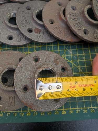 Floor flange plate - flange, black
