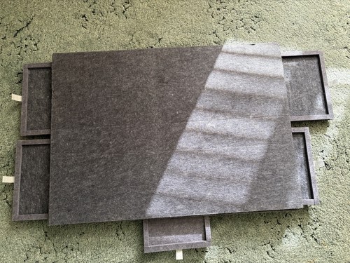 Felt jigsaw puzzle board grey - puzzle,