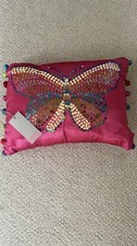 Bright Pink Butterfly Cushion