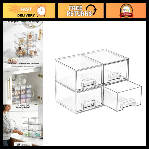 Pack clear stackable - stackable, storage