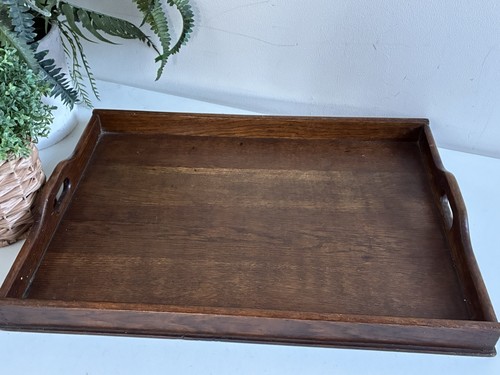 Large vintage wooden - large, ottoman