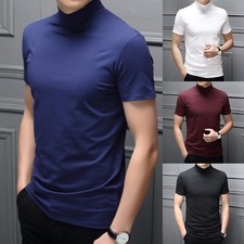 Mens Stretch Turtle High Neck