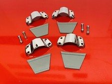 LAMBRETTA SX LI TV GP  BIEMME CLAMP ON HANDLEBAR MIRROR BRACKET SET