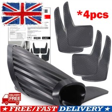 SET of 4 UNIVERSAL Front & Rear Car Rubber Black MUDFLAPS Mud Flaps TOP QUALITY