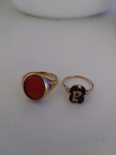 9ct gold signet - 9ct, rings