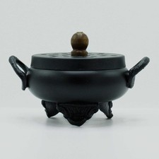 Classic Iron Cauldron Burner – Cast Iron Incense, Resin & Herb Burner
