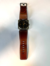 Bell & Ross Aviation Golden Heritage BR03-92 + 2 Additional Straps. Total 4