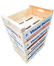 6 x Large Wooden Stackable