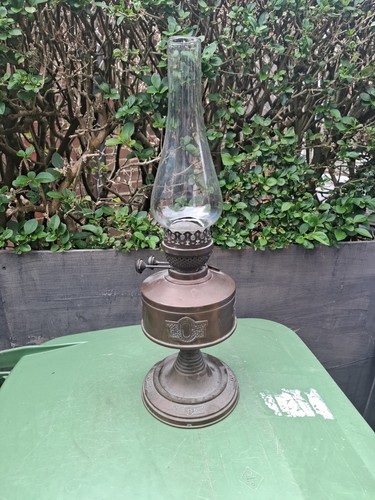 Large antique duplex oil - antique,