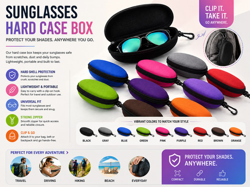 Portable zipper eye - portable, glasses