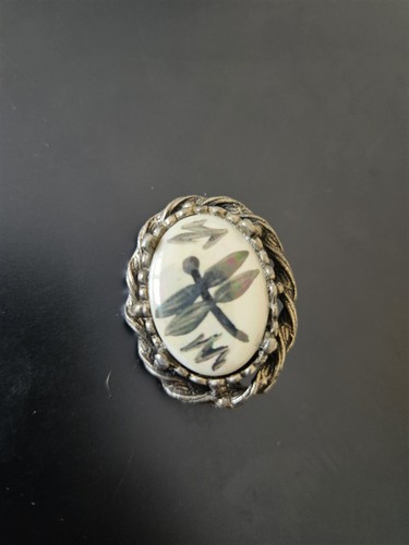 Vintage style dragonfly brooch - vintage,