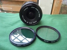 THREE CANON FD LENSES: 28MM