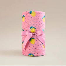 Pink Throw With Lemons Super