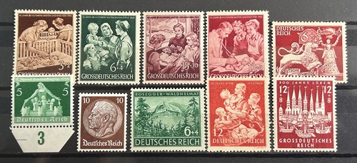 Ww2 german stamps 3rd reich - ww2,