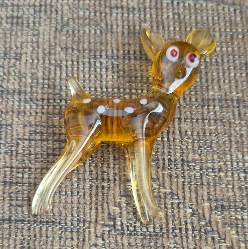 Babycham amber glass - amber,