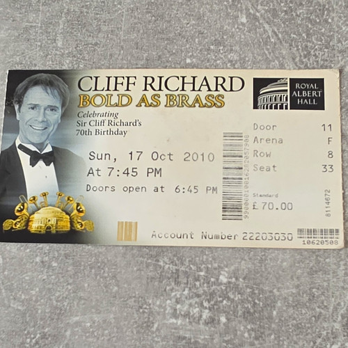 Cliff richard bold brass - cliff,