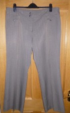 F&F (Tesco) Light  Brown Straight Leg Trousers. Size 18. Waist 40". I/Leg 31"