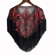 Women Tassels Sequin Wrap