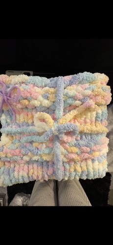 Handmade chunky knit - knit, blanket