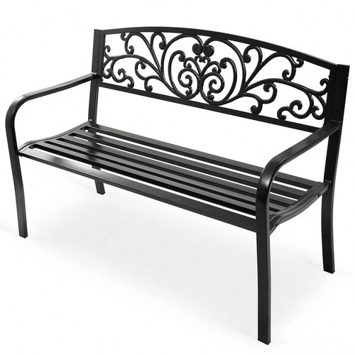 Cast iron garden - cast, bench