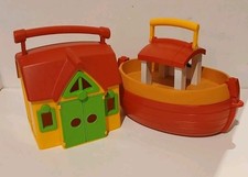 Playmobil 123 Noahs Ark Set With Animals Take Along Carry Toy + House