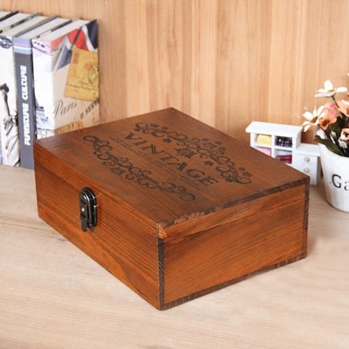 Wooden lockable treasure chest - wooden,