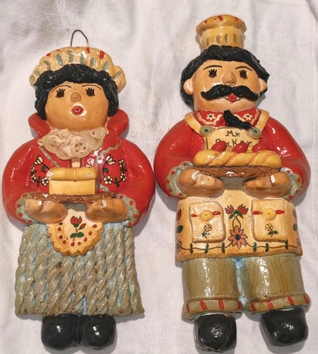 Vintage chalkware baker - vintage,