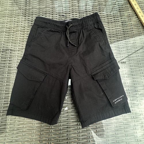 Black cargo shorts yrs - black,