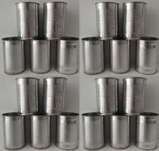 20 x Empty Cans -Arts Crafts Wedding Tin Can Alley Coconut Shy Fun Fair Planters