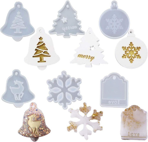 Pcs christmas resin moulds - resin,
