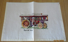 Aveling & Porter Steam Roll 1922  Finished Cross Stitch Unframed 28cm x 23cm 