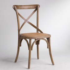 French Cross-Back Dining Chair