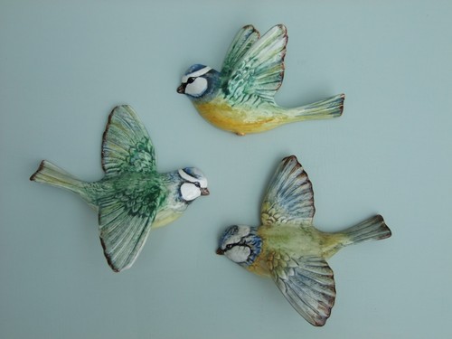 Beswick flying blue tit - beswick, wall