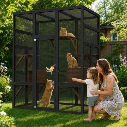 Walk large catio - large, cat