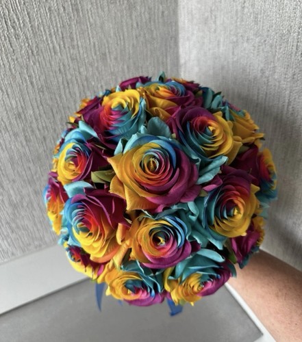 Rainbow rose wedding - wedding, bridal