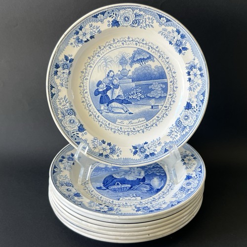 Antique talking plates - 8,